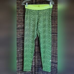 Nike Pro Dri Fit Stay Cool Ankle Tights Pants Mezzo Large Neon Workout Athletic